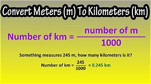 1000 M to Km (Convert 1000 Meters to Kilometers)