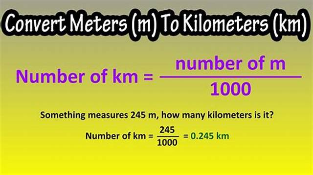 1000 M to Km (Convert 1000 Meters to Kilometers)