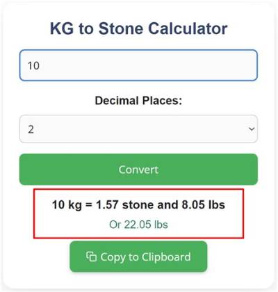 109.7 Kg in Stone (109.7 Kilograms in Stone)