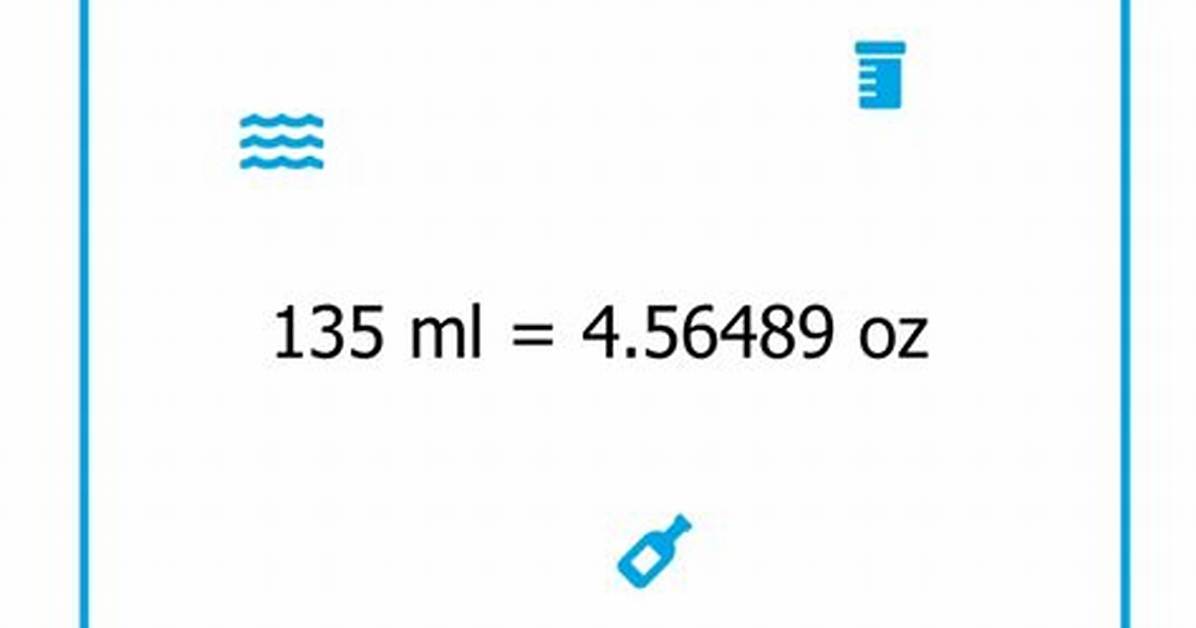 135 Ml to Oz