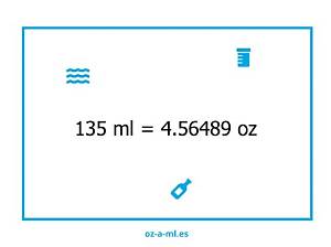 135 Ml to Oz