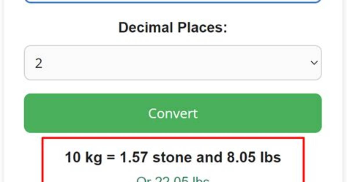 19.6 Kg in Stone (19.6 Kilograms in Stone)