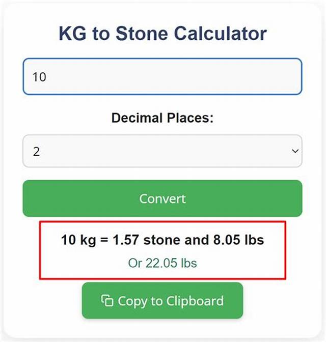 19.6 Kg in Stone (19.6 Kilograms in Stone)