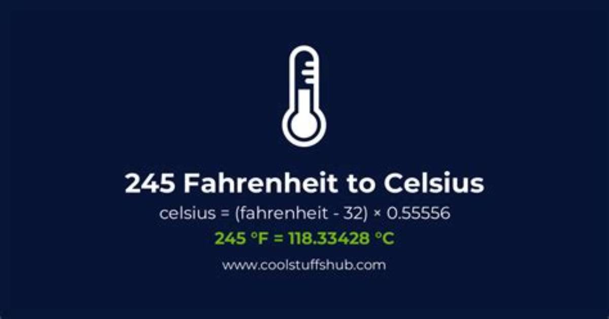 245 C to F (245 Celsius to Fahrenheit)