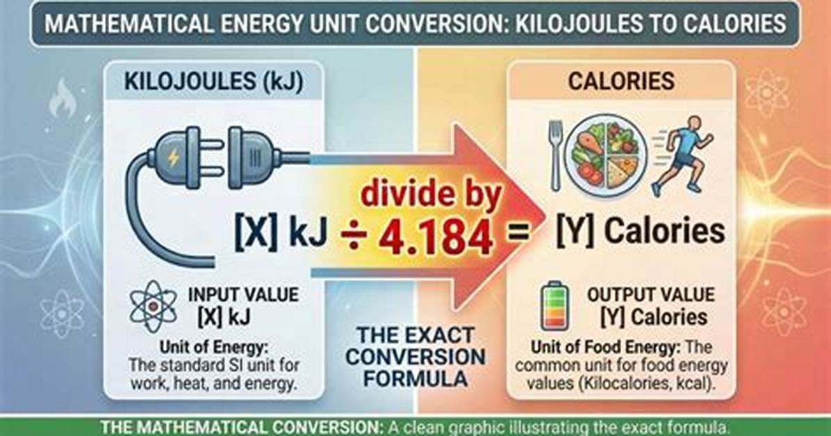 570 kJ to Calories (570 Kilojoules to Kilocalories)