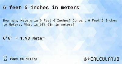 6.3 Feet to Meters (6.3 Ft to M)