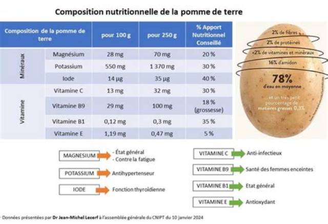 800G De Pomme De Terre Combien?