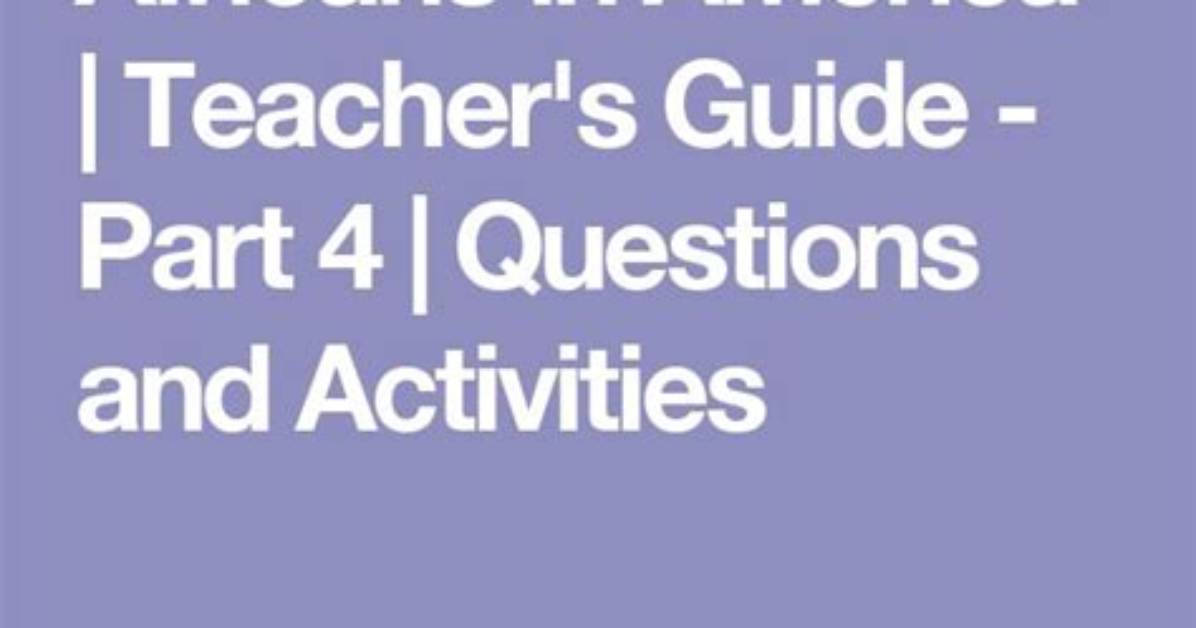 Africans in America | Teacher's Guide - Part 1