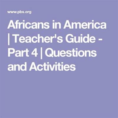 Africans in America | Teacher's Guide - Part 1