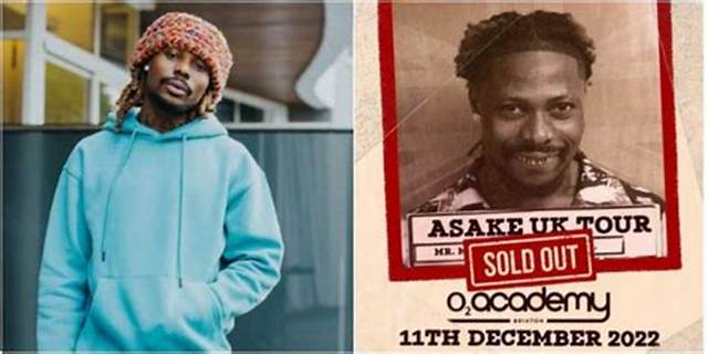 Asake Sells out O2 Academy Tickets in Two Minutes, Crashes Site to Set New Record