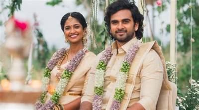 Ashok Selvan Calls Wife Keerthi 'Most Beautiful Woman' as He Shares Pics from Reception - Sarkariresult
