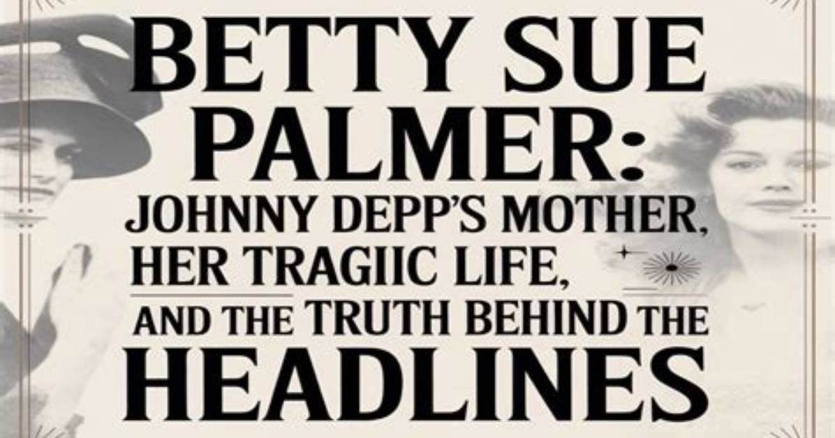 Betty Sue Palmer- Tragic Life of Johnny Depp Mother