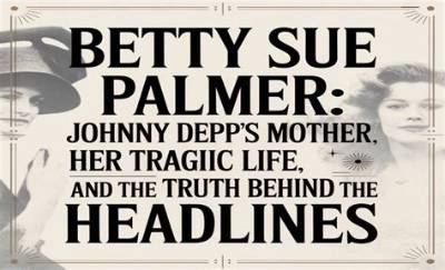 Betty Sue Palmer- Tragic Life of Johnny Depp Mother