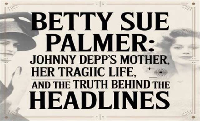 Betty Sue Palmer- Tragic Life of Johnny Depp Mother