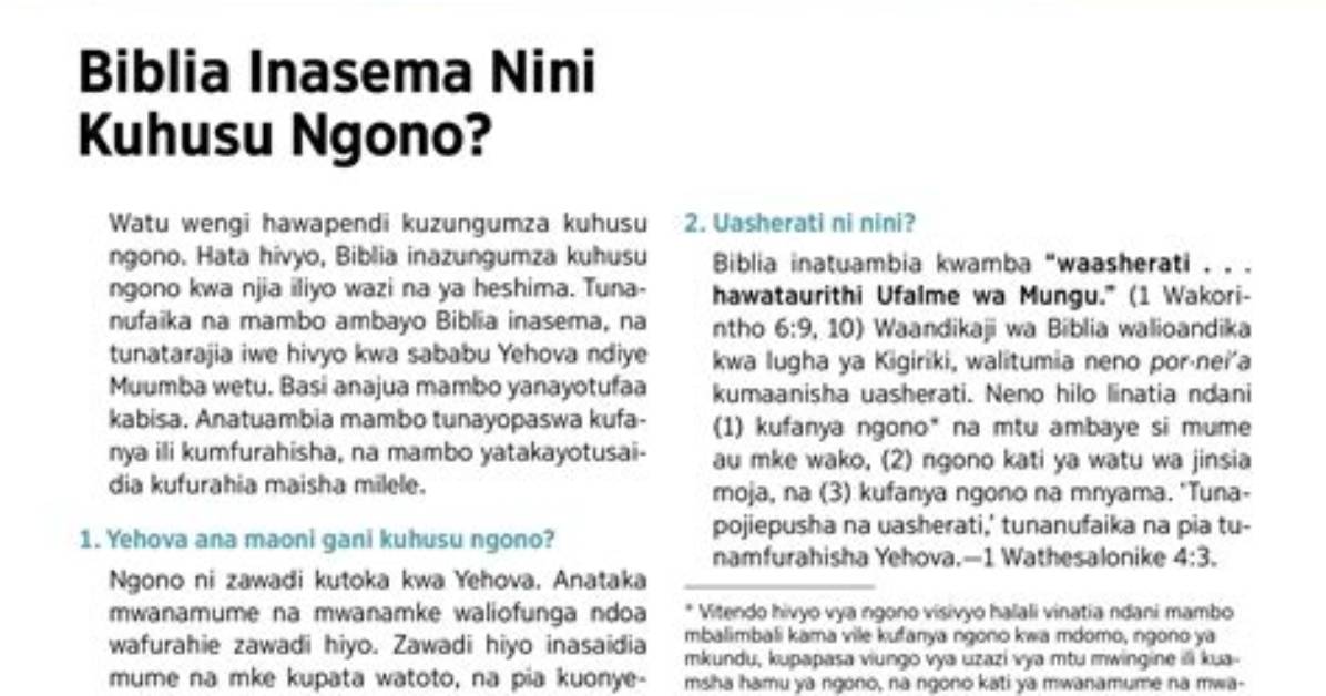 Bibilia Inasema Nini Kuhusu Mapepo/Mashetani?
