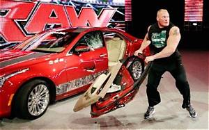 Brock Lesnar Rips a Door off a Truck, Says Roman Reigns Has Unleashed the ‘Bipolar Beast’
