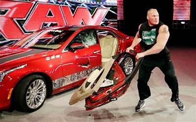 Brock Lesnar Rips a Door off a Truck, Says Roman Reigns Has Unleashed the ‘Bipolar Beast’