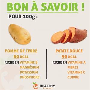 Calorie Pomme De Terre Ou Patate Douce?