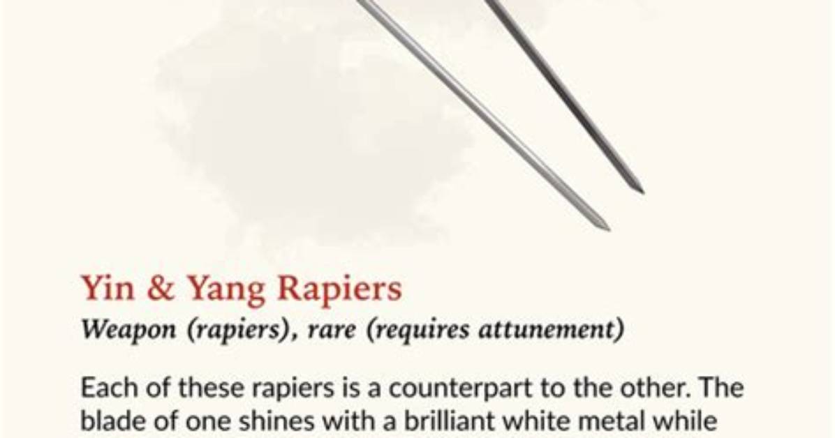 Can You Use Two Rapiers in D&D?