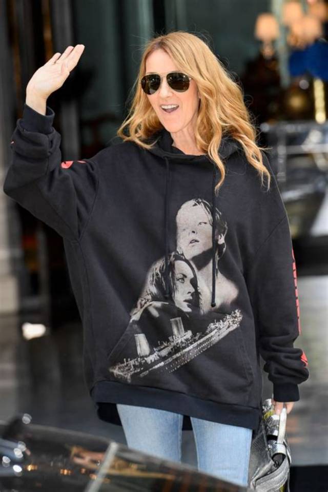 Celine Dion Wore Vetements' Titanic Hoodie and It Was Perfect