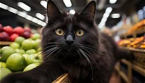 Chat Qui Mange Des Fruits?