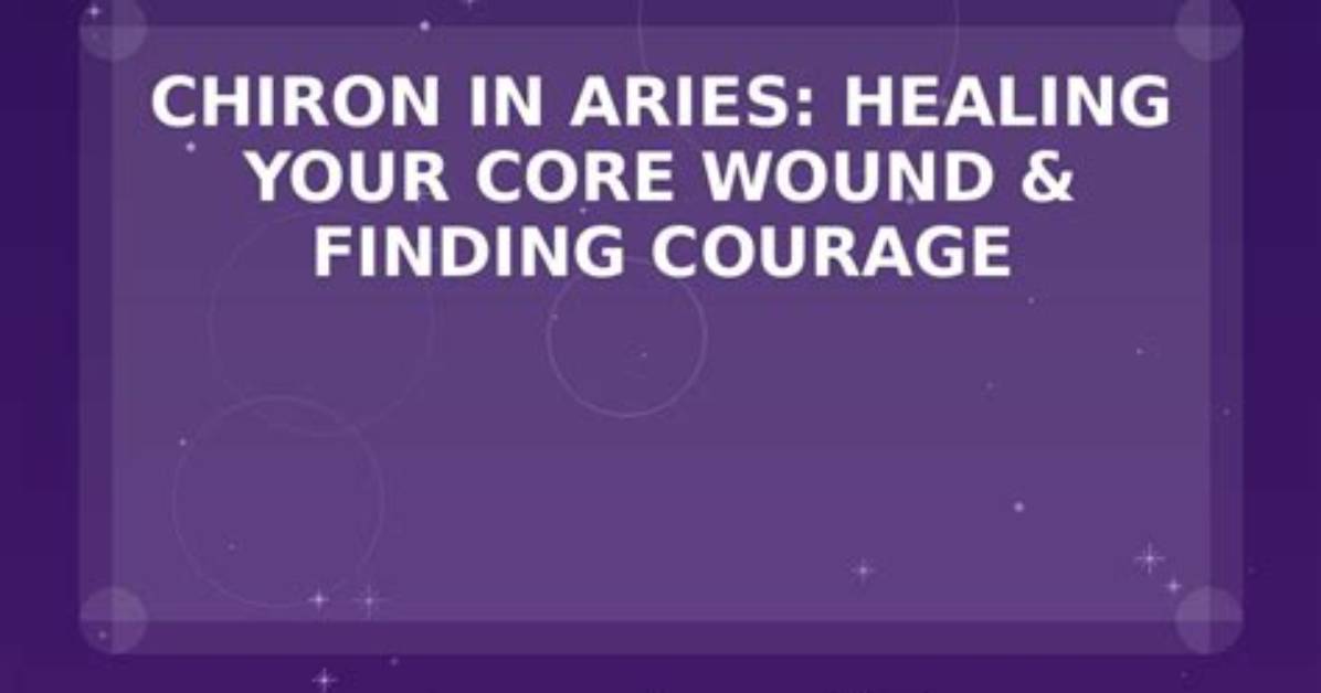 Chiron in Virgo - a Core Wound in Health and Routines — Truly Divine