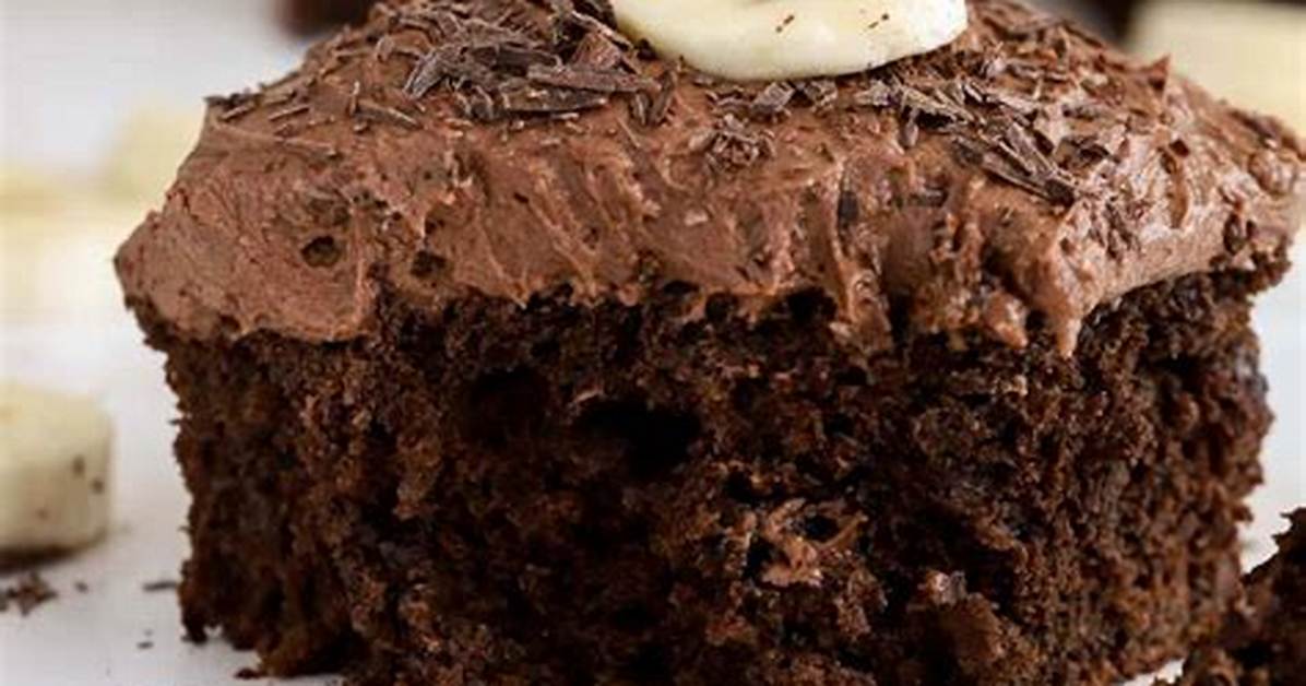 Chocolate Banana Cake - Celebrating Sweets