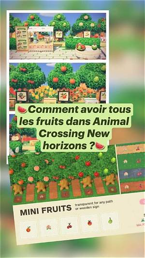 Comment Avoir Les Fruits Dans Animal Crossing?
