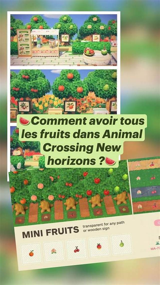 Comment Avoir Tous Les Fruits Dans Animal Crossing Sans Online?