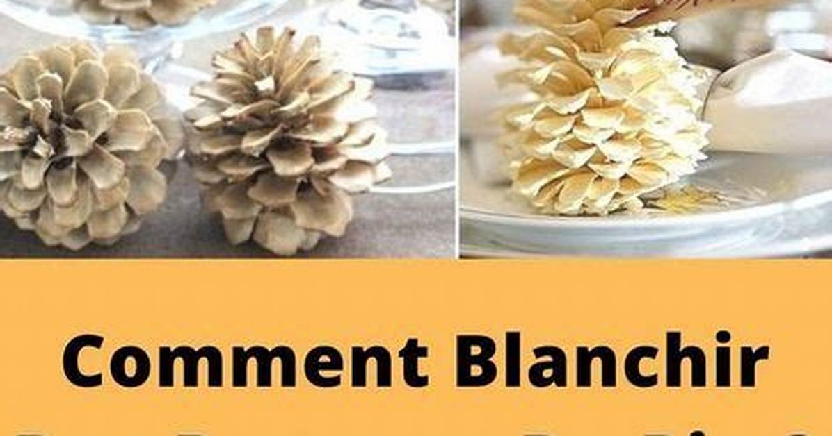 Comment Blanchir Pomme De Pin?