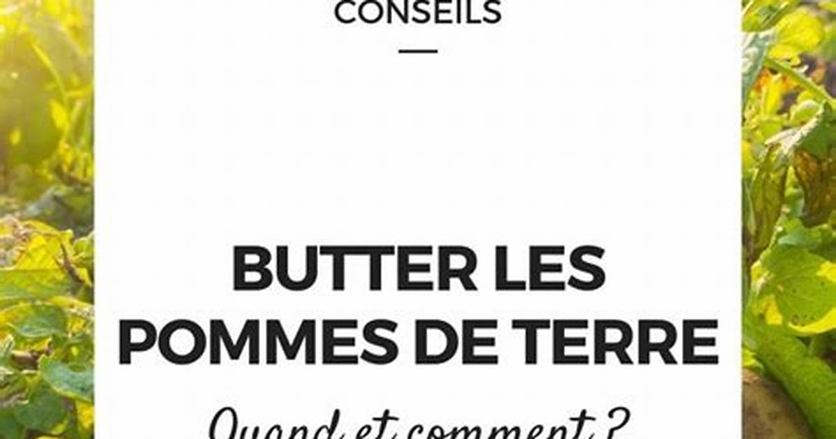 Comment Butter Les Pomme De Terre?