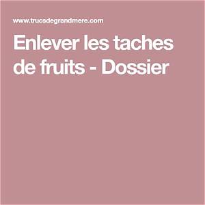 Comment Enlever Des Taches De Fruits Sur Du Coton?