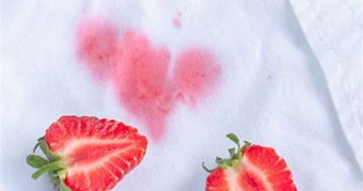 Comment Enlever Une Tache De Fruits Rouges?