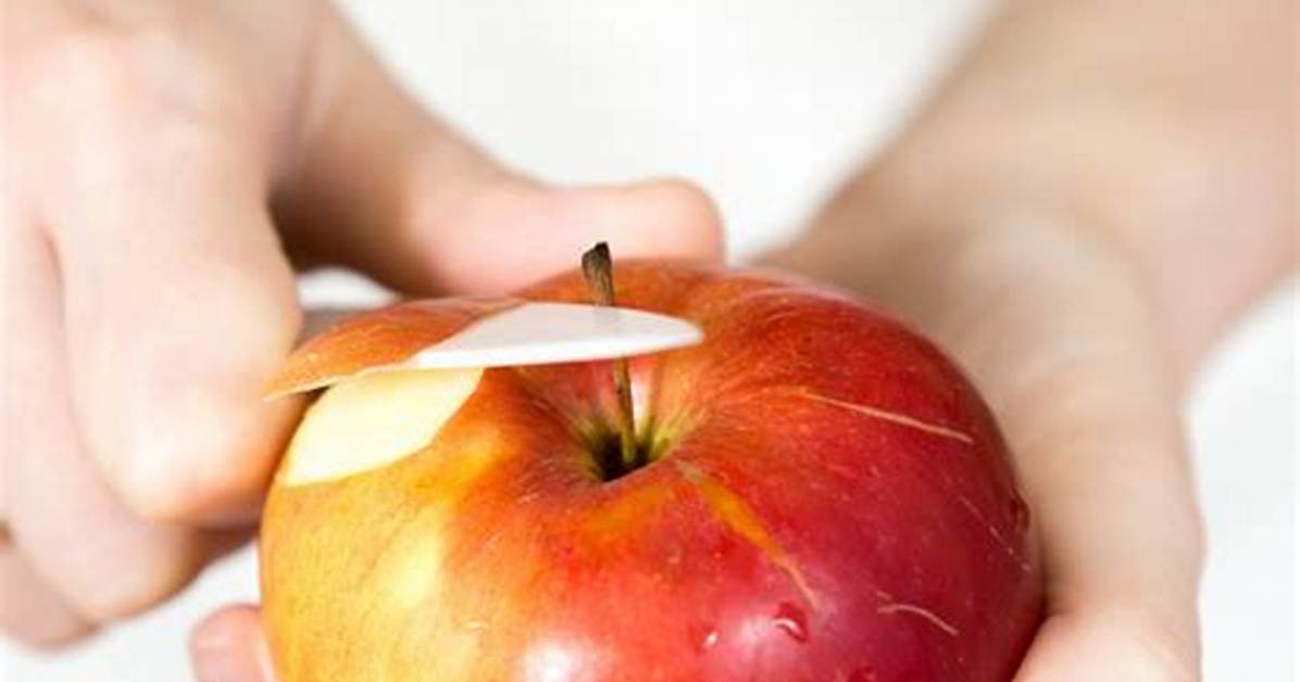 Comment Eplucher Une Pomme?