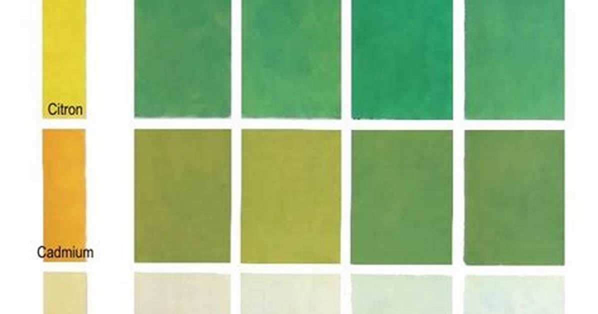Comment Faire Du Vert Pomme En Peinture?