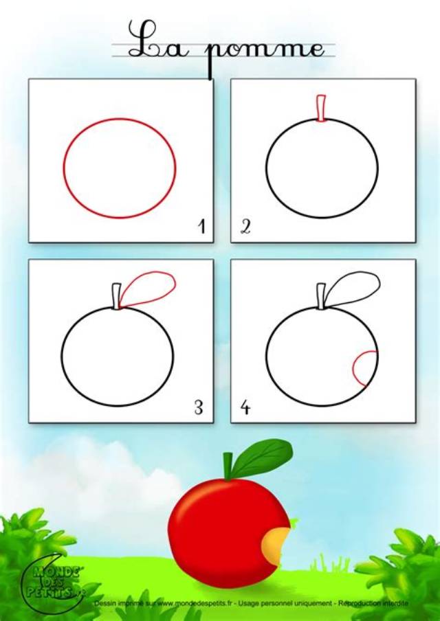 Comment Faire Une Pomme En Dessin?