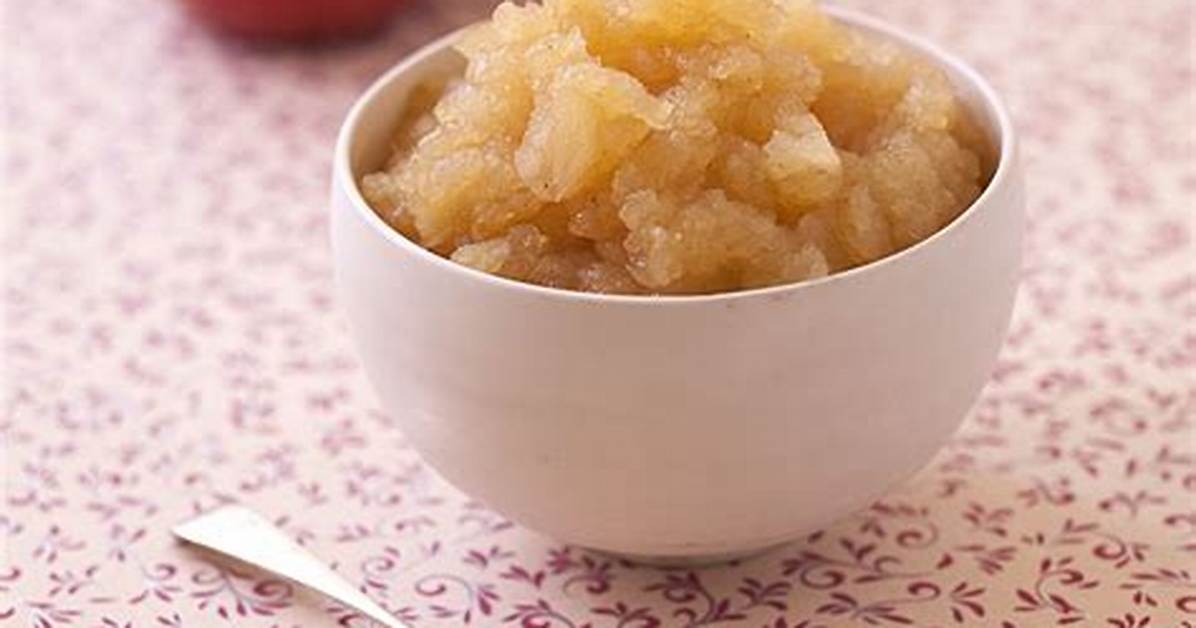 Compote De Pomme Quand on a La Diarrhée?