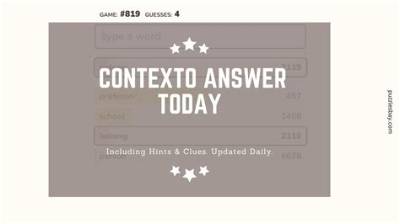 Contexto 535 Answer and Hints Today March 06 2024
