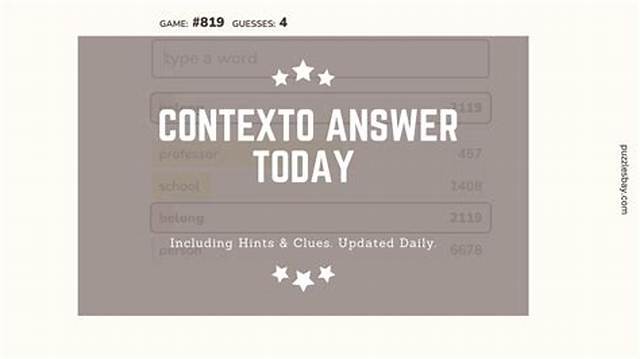 Contexto 535 Answer and Hints Today March 06 2024