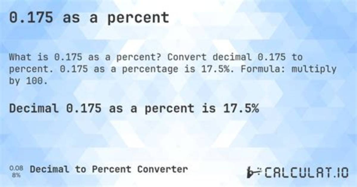 Convert 175 Degrees to Percent (175° to %)