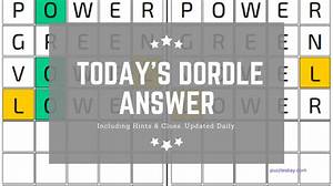 Daily Dordle Hints and Answer Today January 20 2024