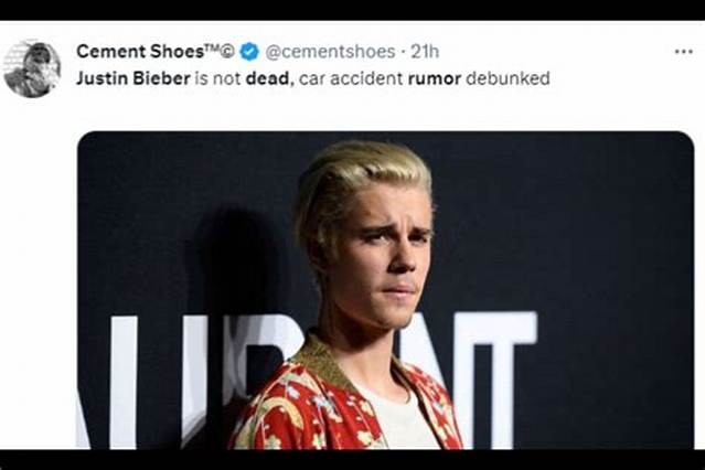 Did Justin Beber Die? Discover the Truth Behind the Rumors