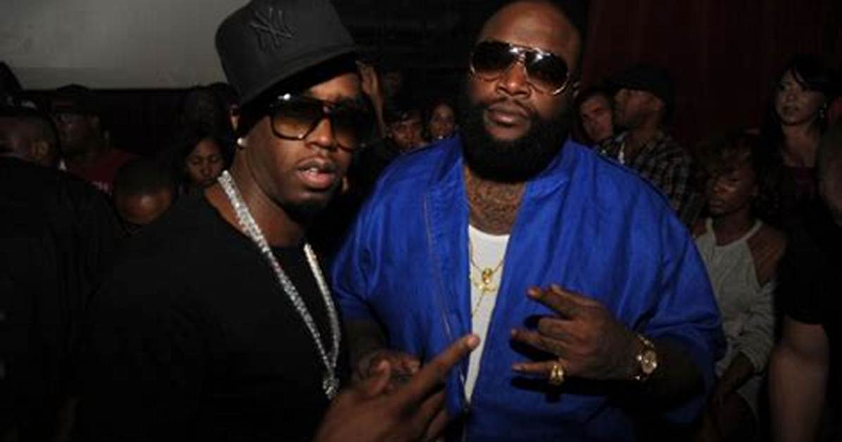 Diddy & Rick Ross Work up a Sweat Cleaning Yung Miami's Car