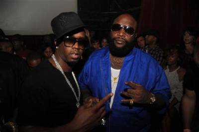 Diddy & Rick Ross Work up a Sweat Cleaning Yung Miami's Car