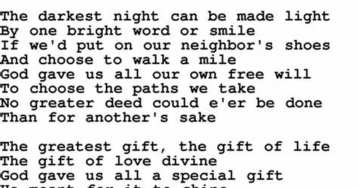 Dolly Parton’s Shine Lyrics