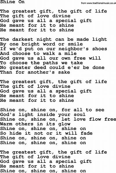 Dolly Parton’s Shine Lyrics