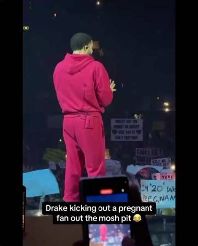 Drake Kisses Pregnant Fan’s Belly at Latest L. A. Show