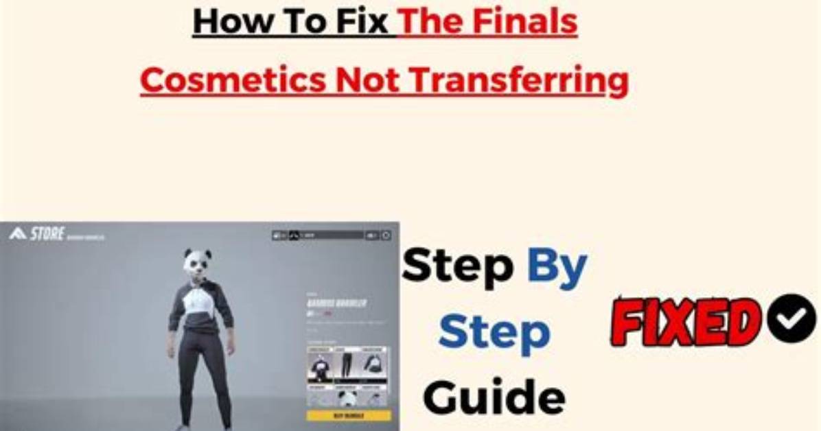 Fixing the Finals Cosmetics Not Transferring Issue - Sarkariresult