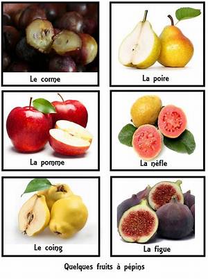 Fruits Avec Pepin Ou Noyaux?
