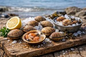 Fruits De Mer Amandes Crues Ou Cuites?